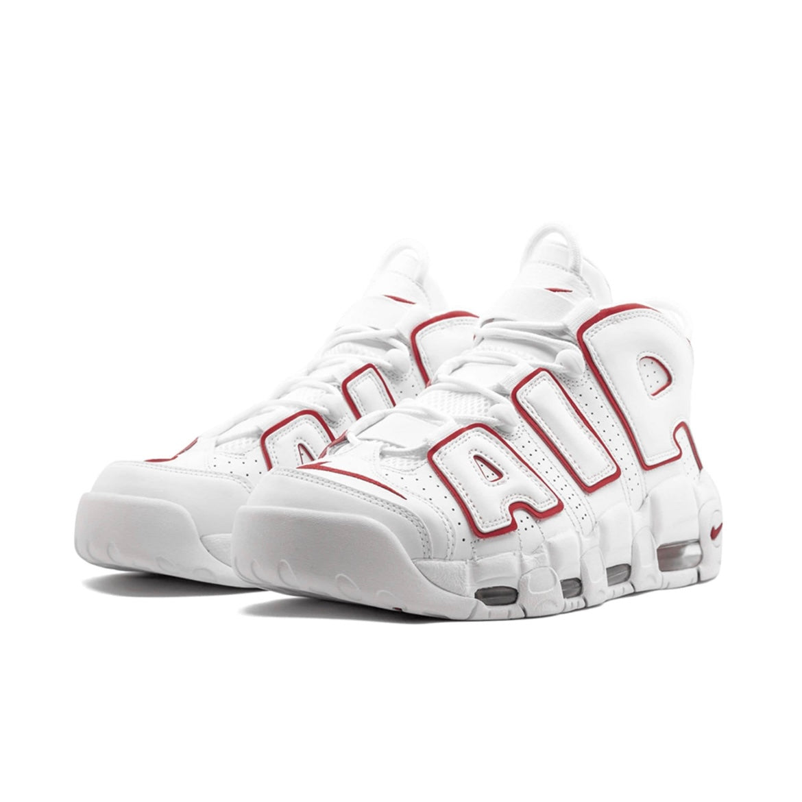 Air Uptempo- White Varsity Red